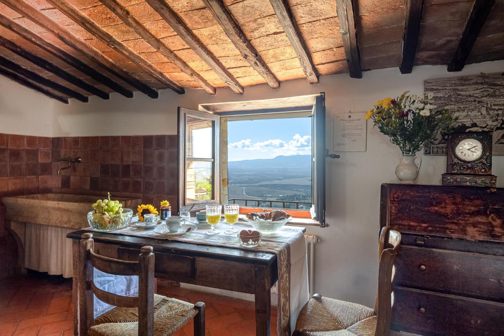 Artistica Pienza - Breathtaking Val D'Orcia View Apartment ภายนอก รูปภาพ
